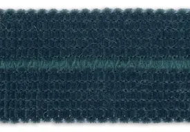 1 1/4" Mysterious Spruce Fold-Over Chenille Polyester Trim (Made in Germany)