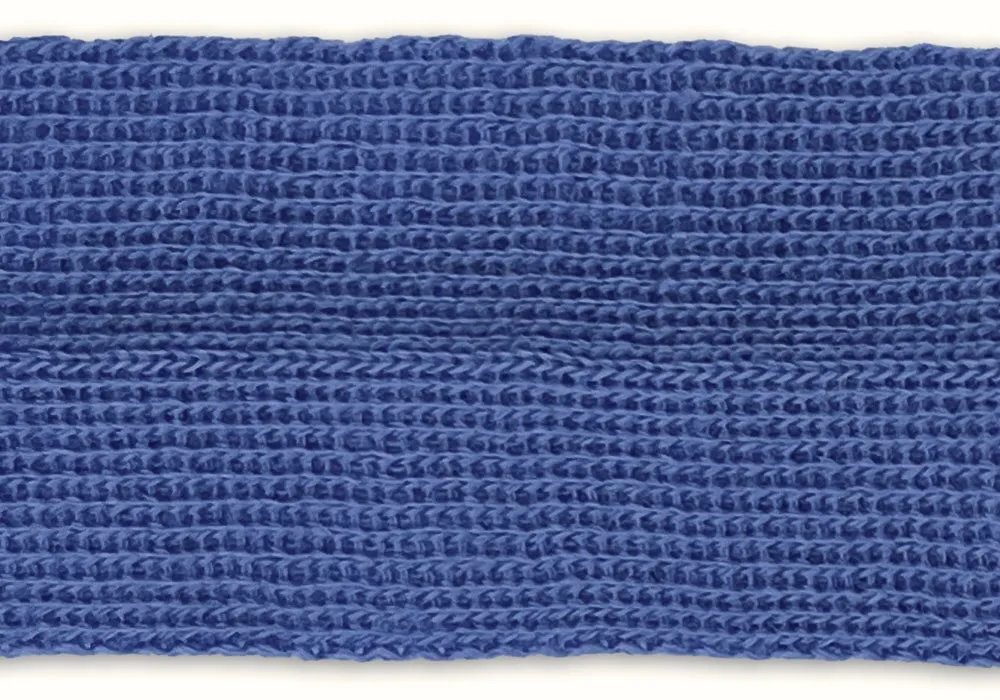 1 3/8" French Blue Fold-Over Wool Trim (Made in Japan)