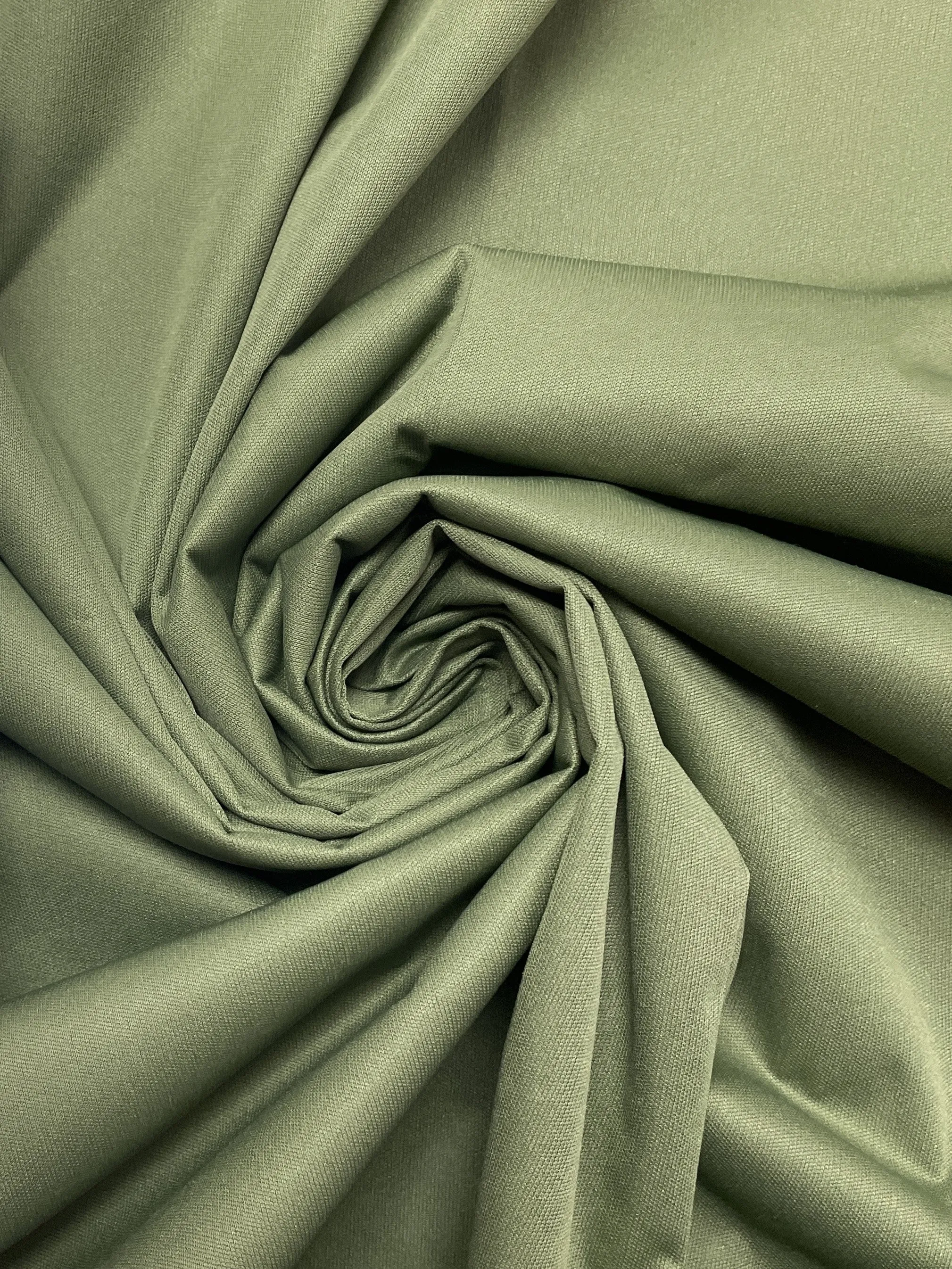 1 YD Nylon Bonded Knit - Olive Green