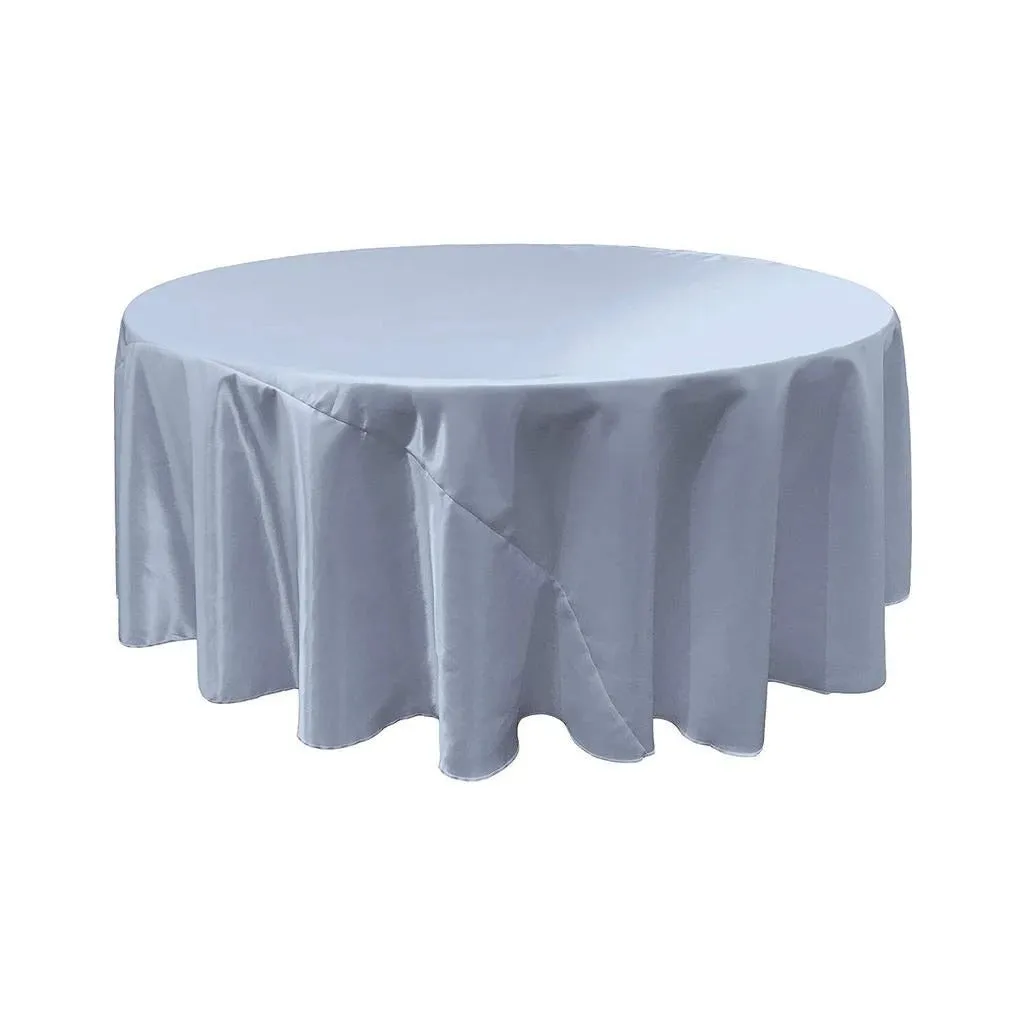 108-Inch Bridal Satin Round Tablecloth