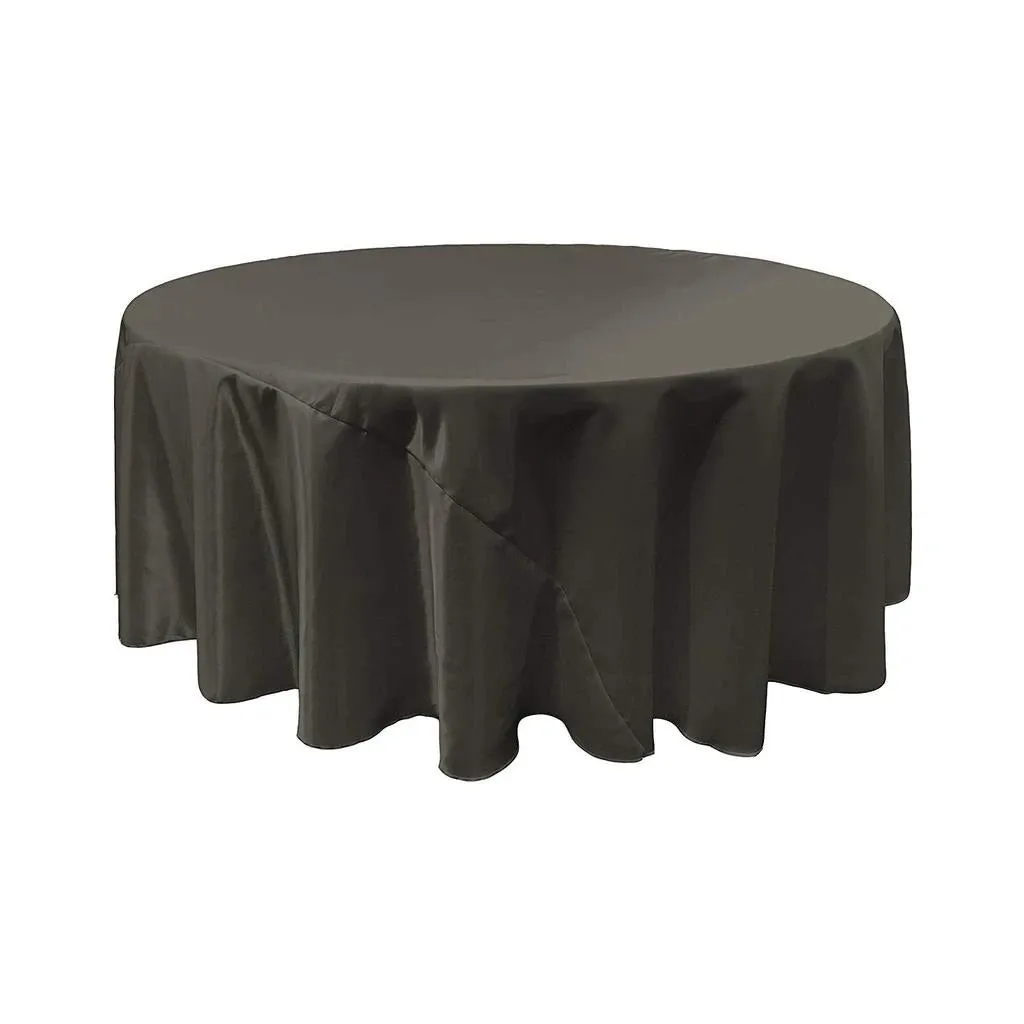 108-Inch Bridal Satin Round Tablecloth