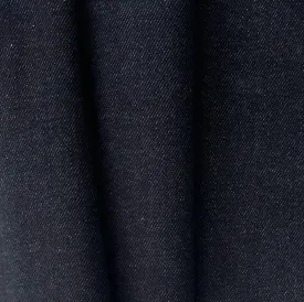 12 Oz Classic Midnight Blue Stretch Cotton Denim Twill (Made in Italy)