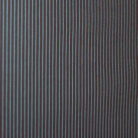 2-Layer WeatherTek Waterproof Breathable Laminate Fabric - Aqua Pinstripes on Black (Sold per Yard)