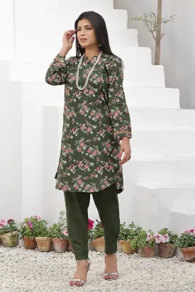 2PC Unstitched Printed Lawn Shirt and Trouser KST-2533