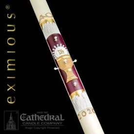 3-1/2" x 48" 12 Apostles Eximious Paschal Candle