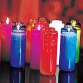 5 Day Glass Offering Candle - Colors