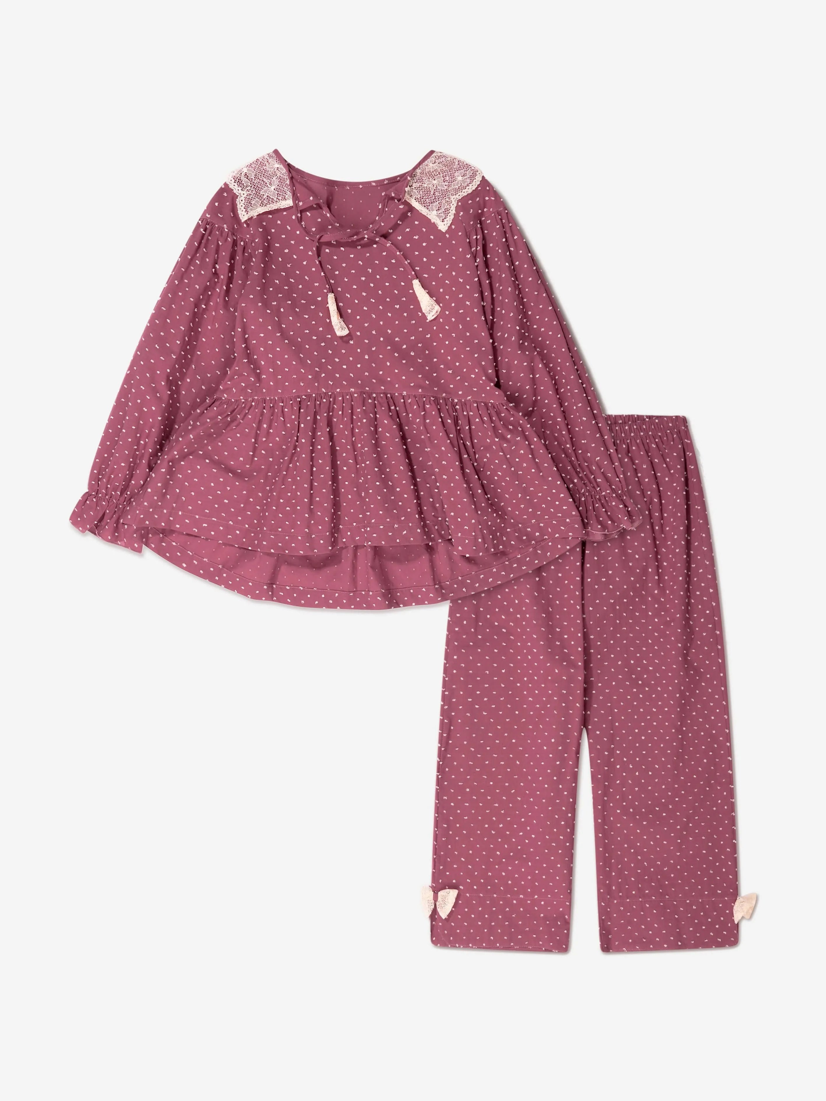 Amiki Children Girls Scarlet Pyjamas