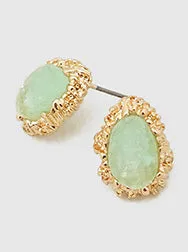 Belle Mint Druzy Earrings