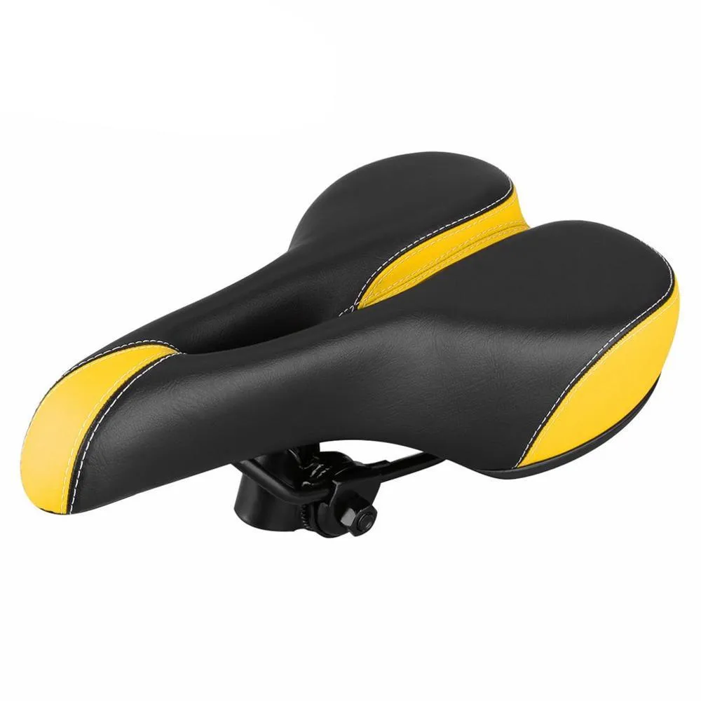 Bike Seat with Ergonomic Channel Shock Absorber and Soft Padding