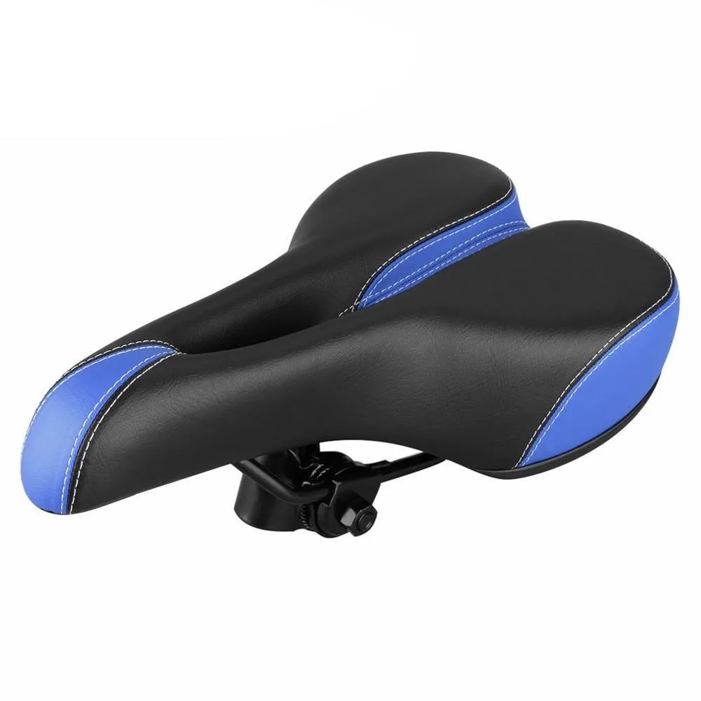 Bike Seat with Ergonomic Channel Shock Absorber and Soft Padding