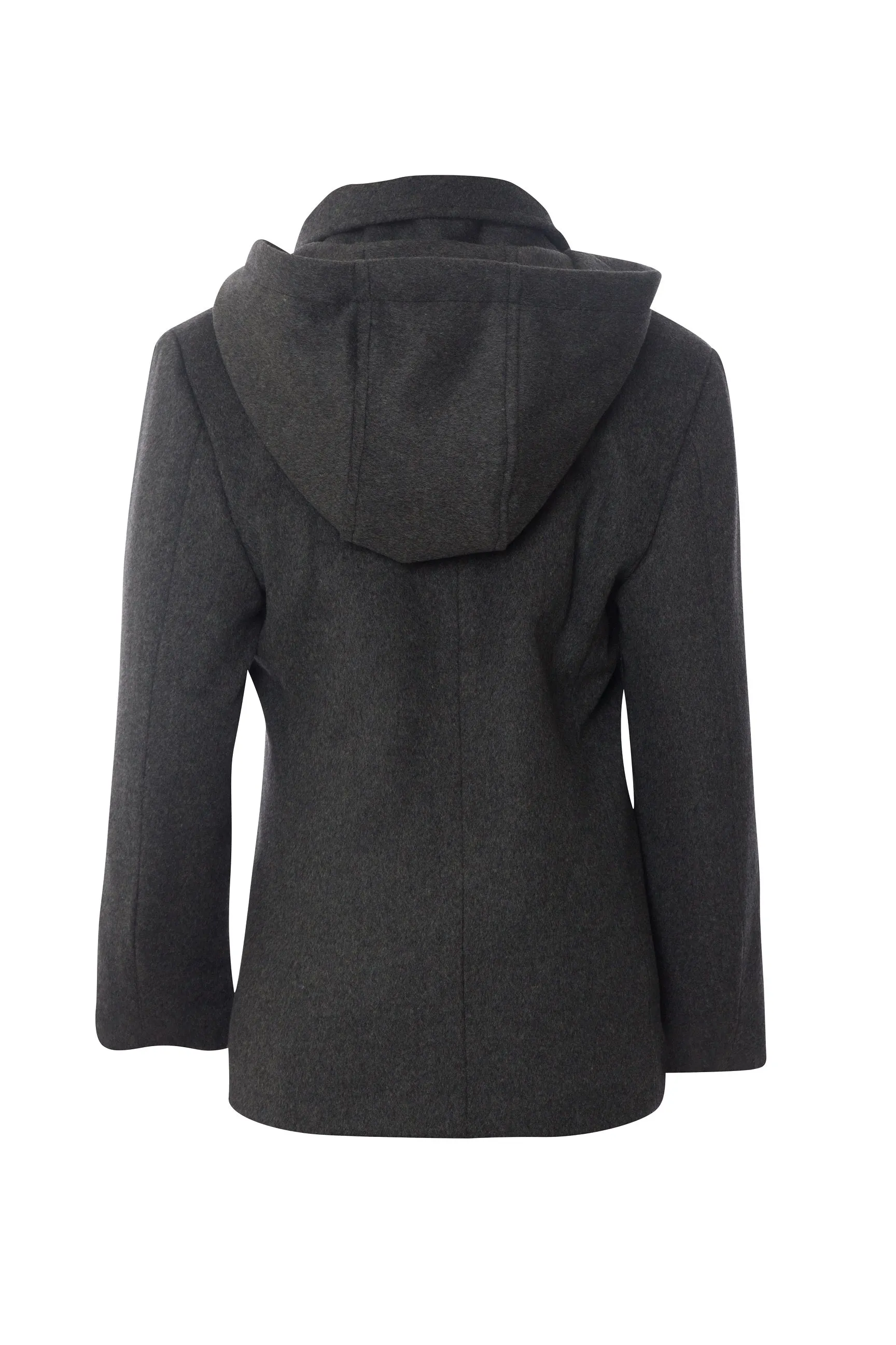 Boys Short Wool Gray Coat