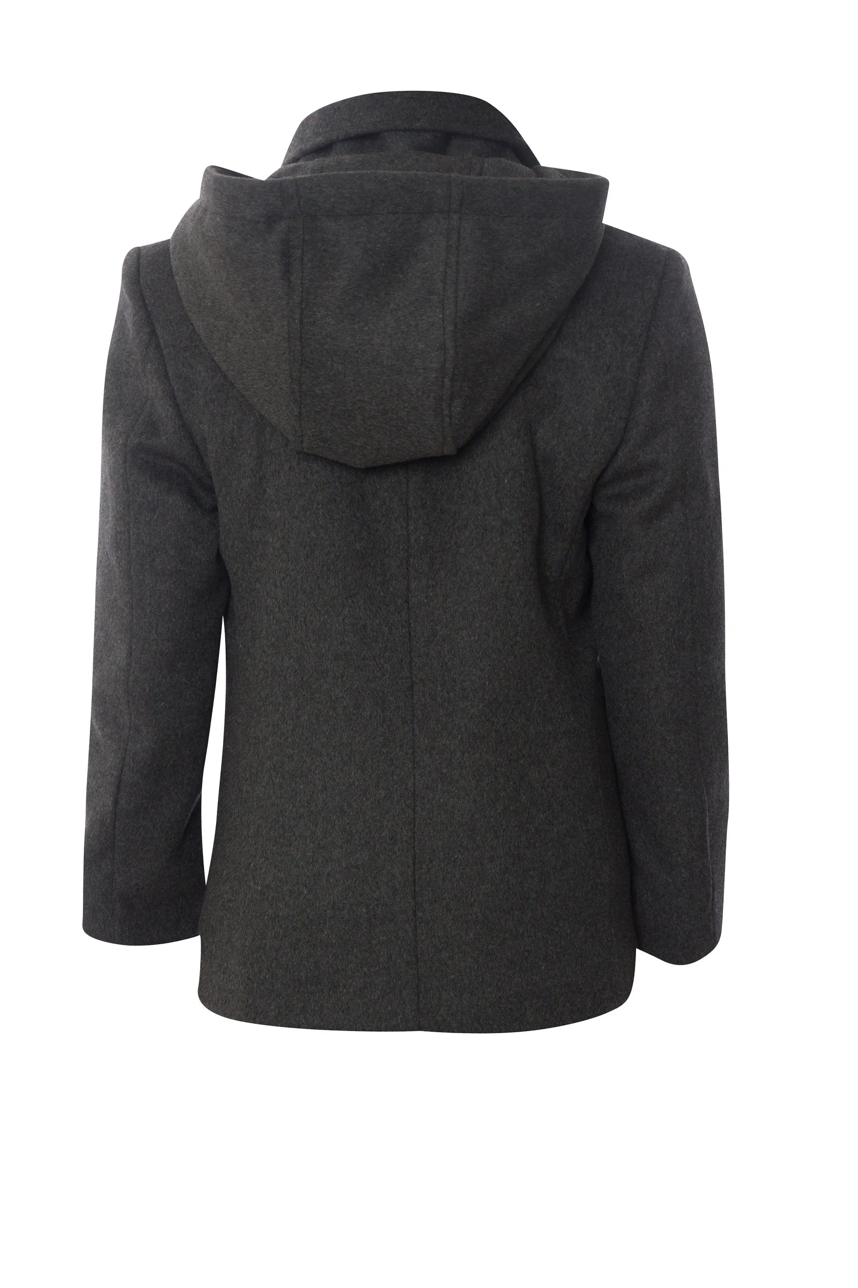 Boys Short Wool Gray Coat