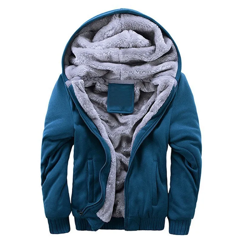 Casual sports polar fleece  hooded jacket