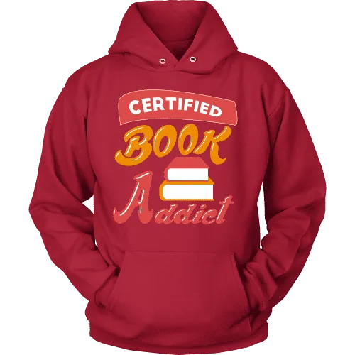 Certified book addict Hoodie