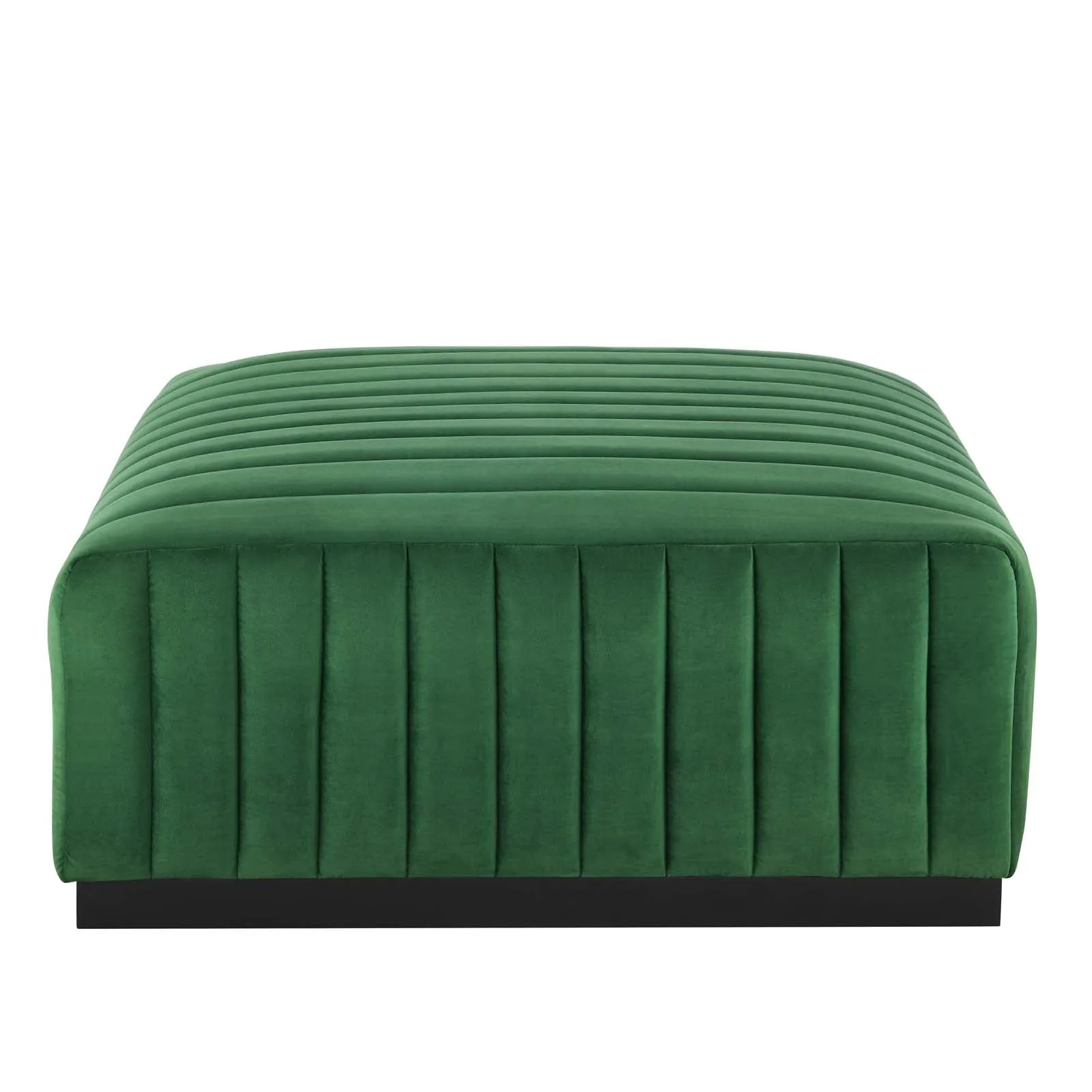 Conjure Channel Tufted Performance Velvet Ottoman by Modway