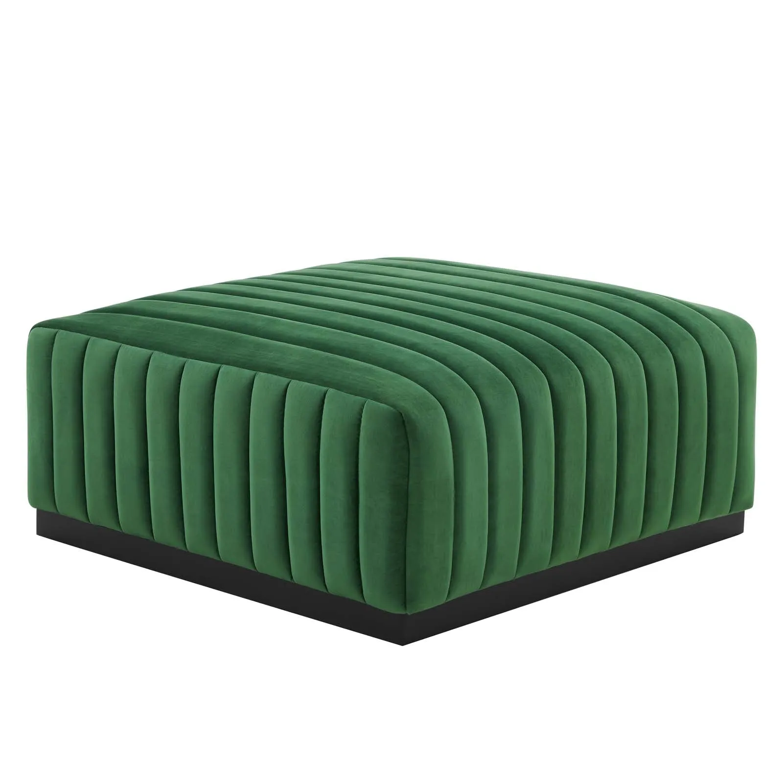 Conjure Channel Tufted Performance Velvet Ottoman by Modway