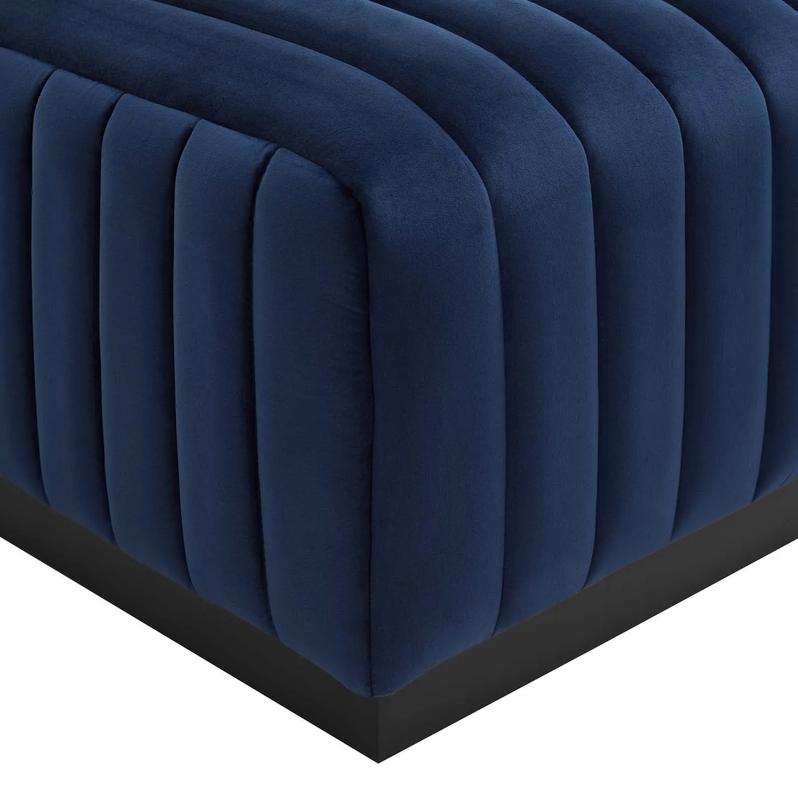 Conjure Channel Tufted Performance Velvet Ottoman by Modway