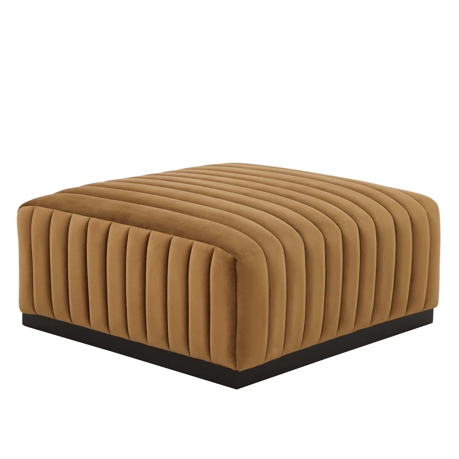 Conjure Channel Tufted Performance Velvet Ottoman by Modway