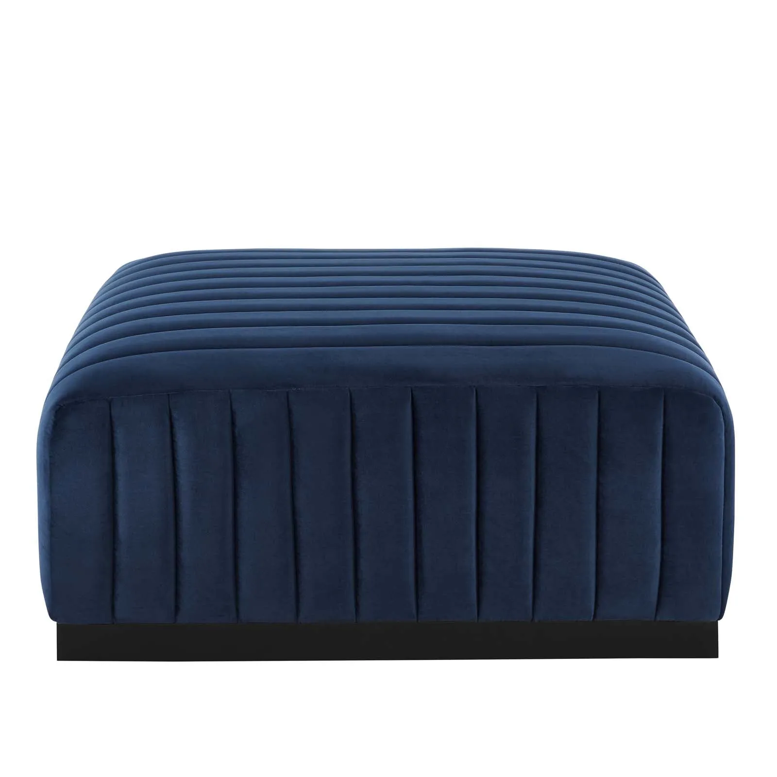 Conjure Channel Tufted Performance Velvet Ottoman by Modway