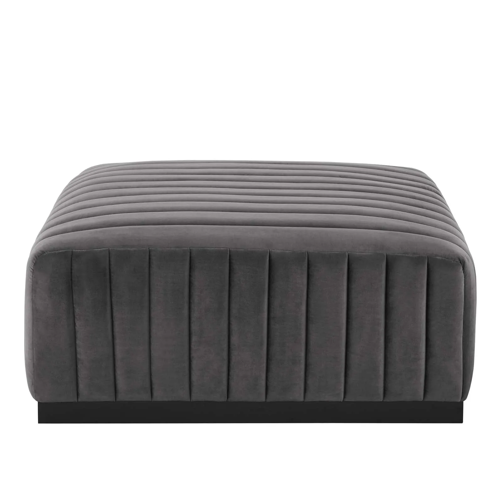 Conjure Channel Tufted Performance Velvet Ottoman by Modway