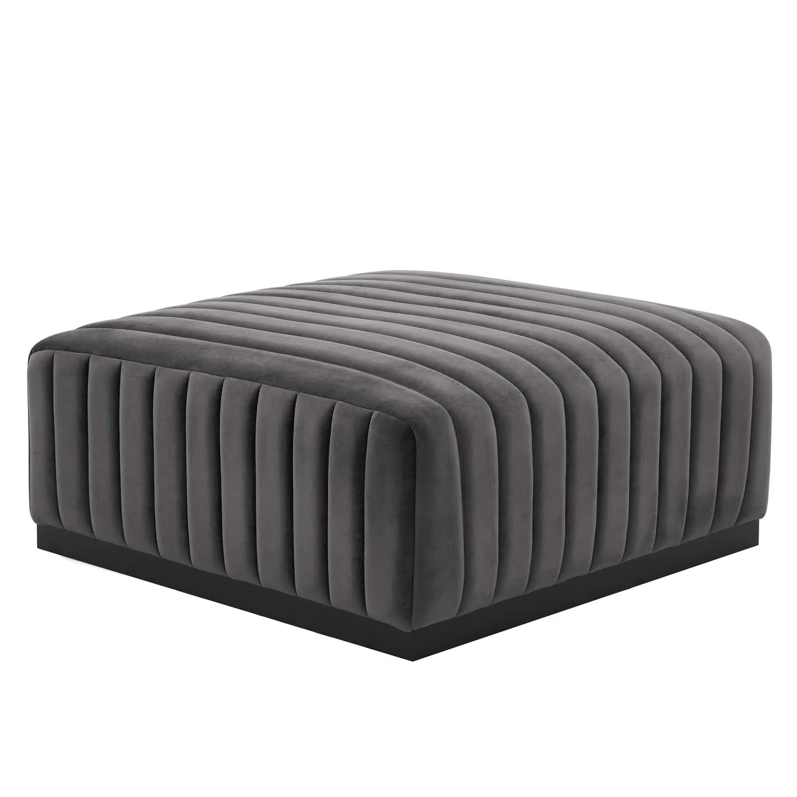 Conjure Channel Tufted Performance Velvet Ottoman by Modway