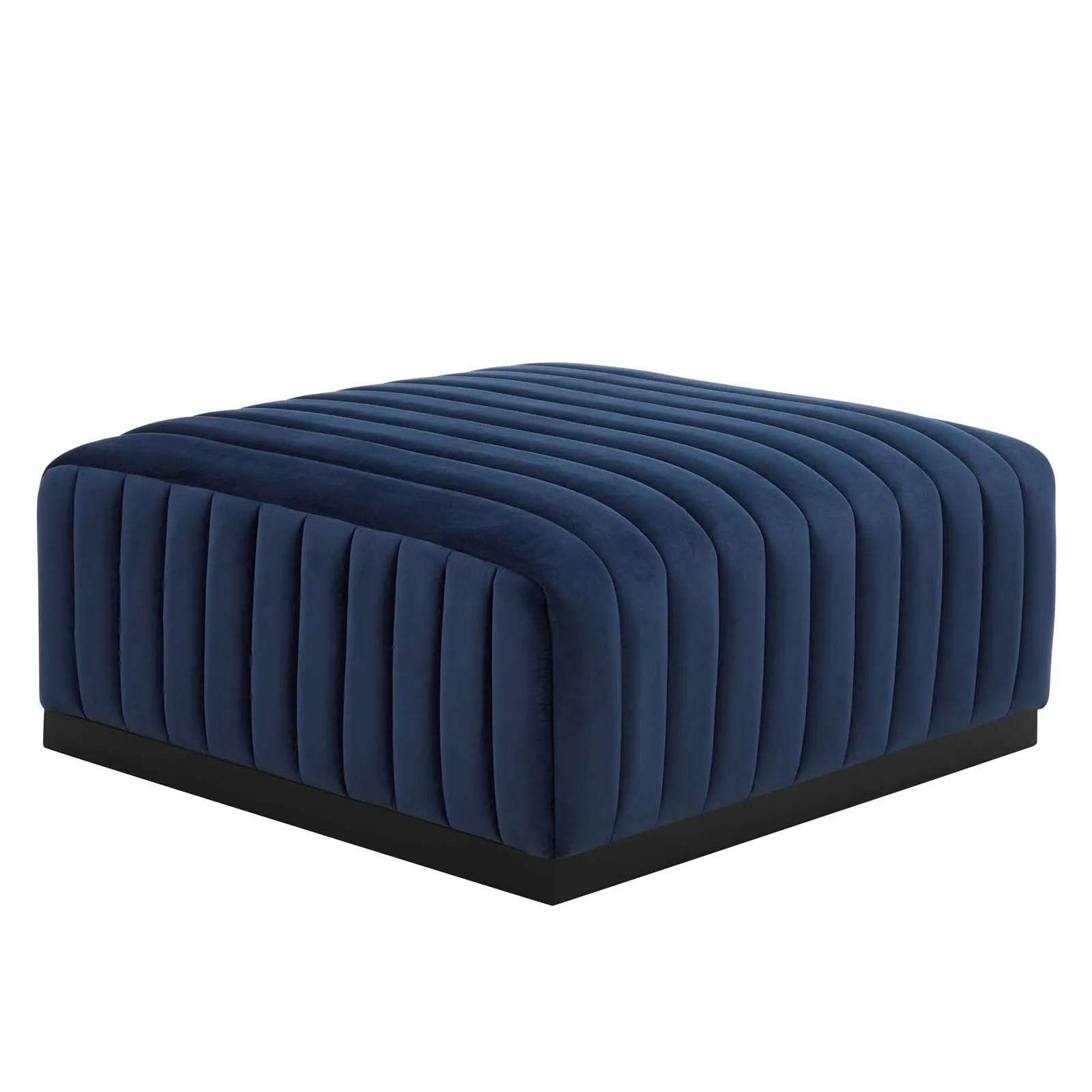 Conjure Channel Tufted Performance Velvet Ottoman by Modway