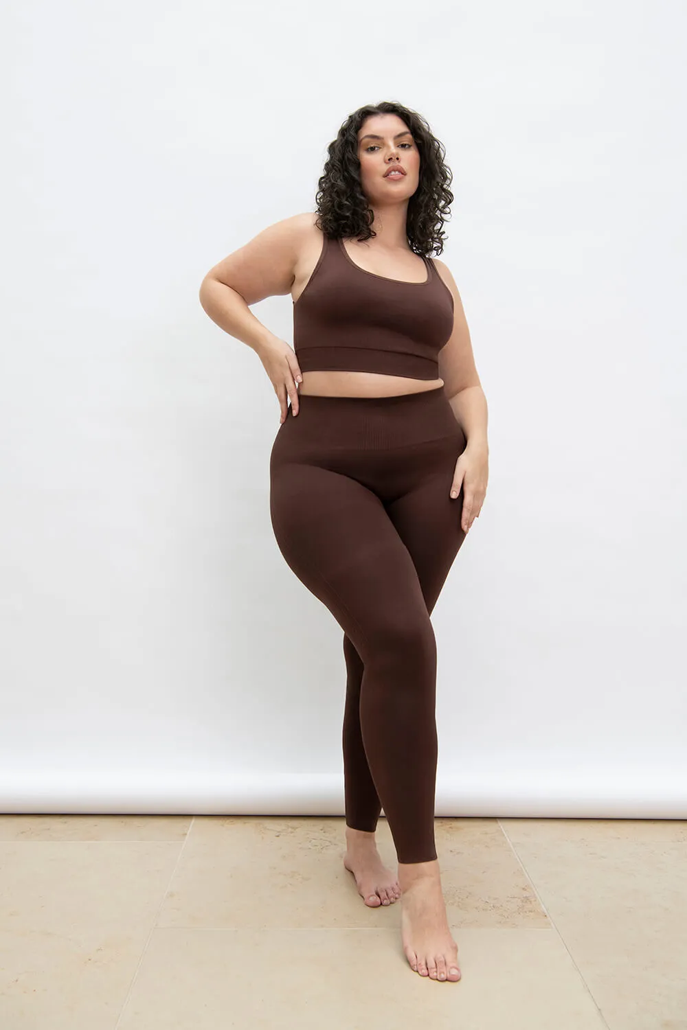 Curve Ultimate Seamless Bralette - Chocolate Brown