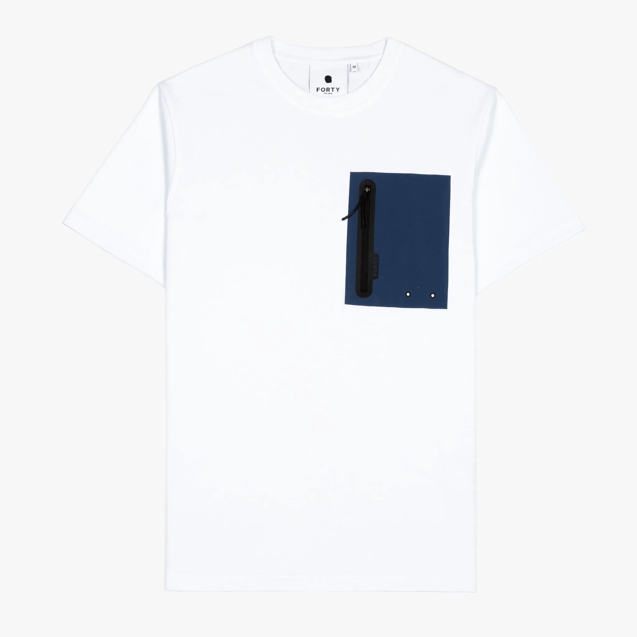 Doyle Pocket Tee (White/Parisian Blue/Black)