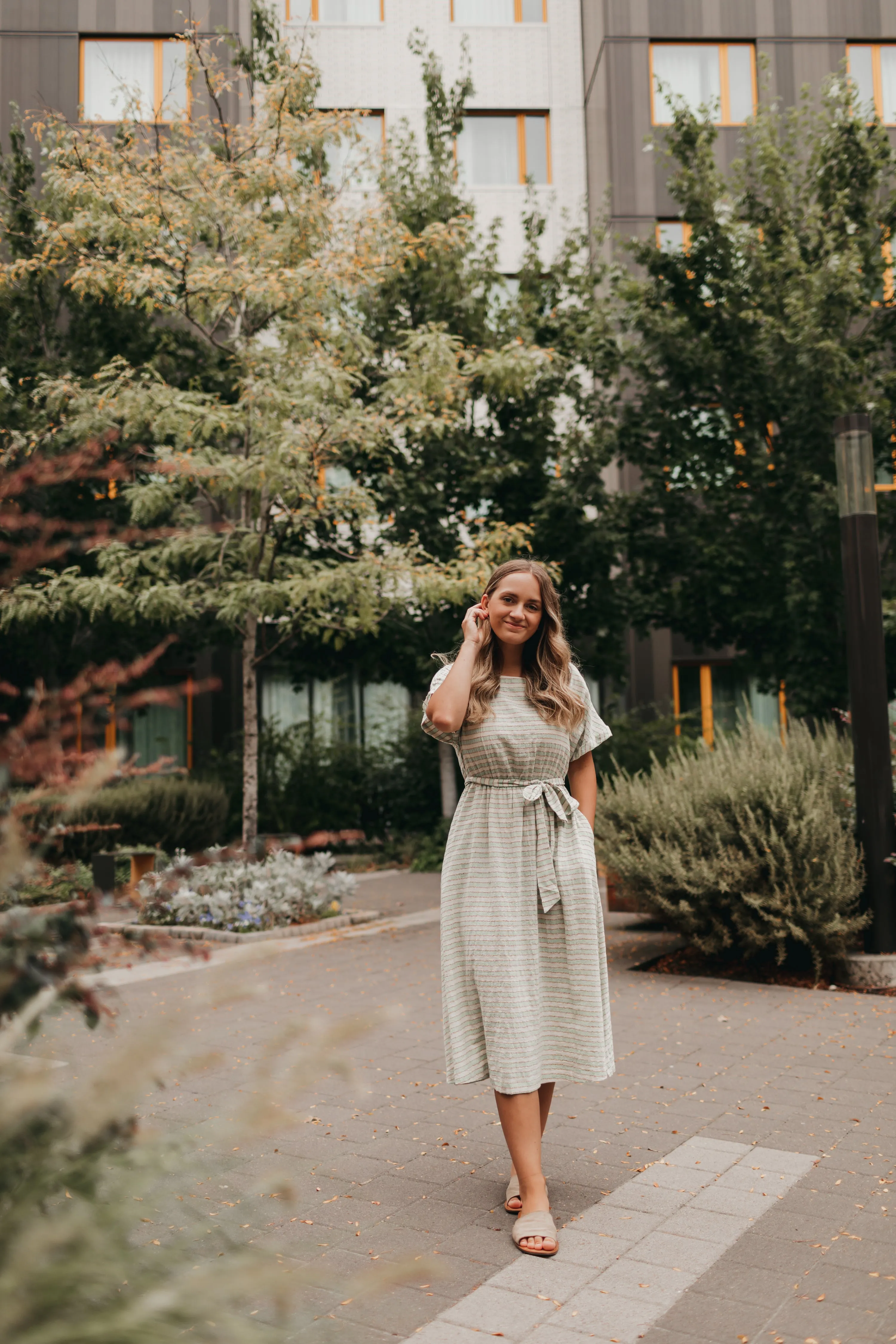 Eva Midi Dress in Sage