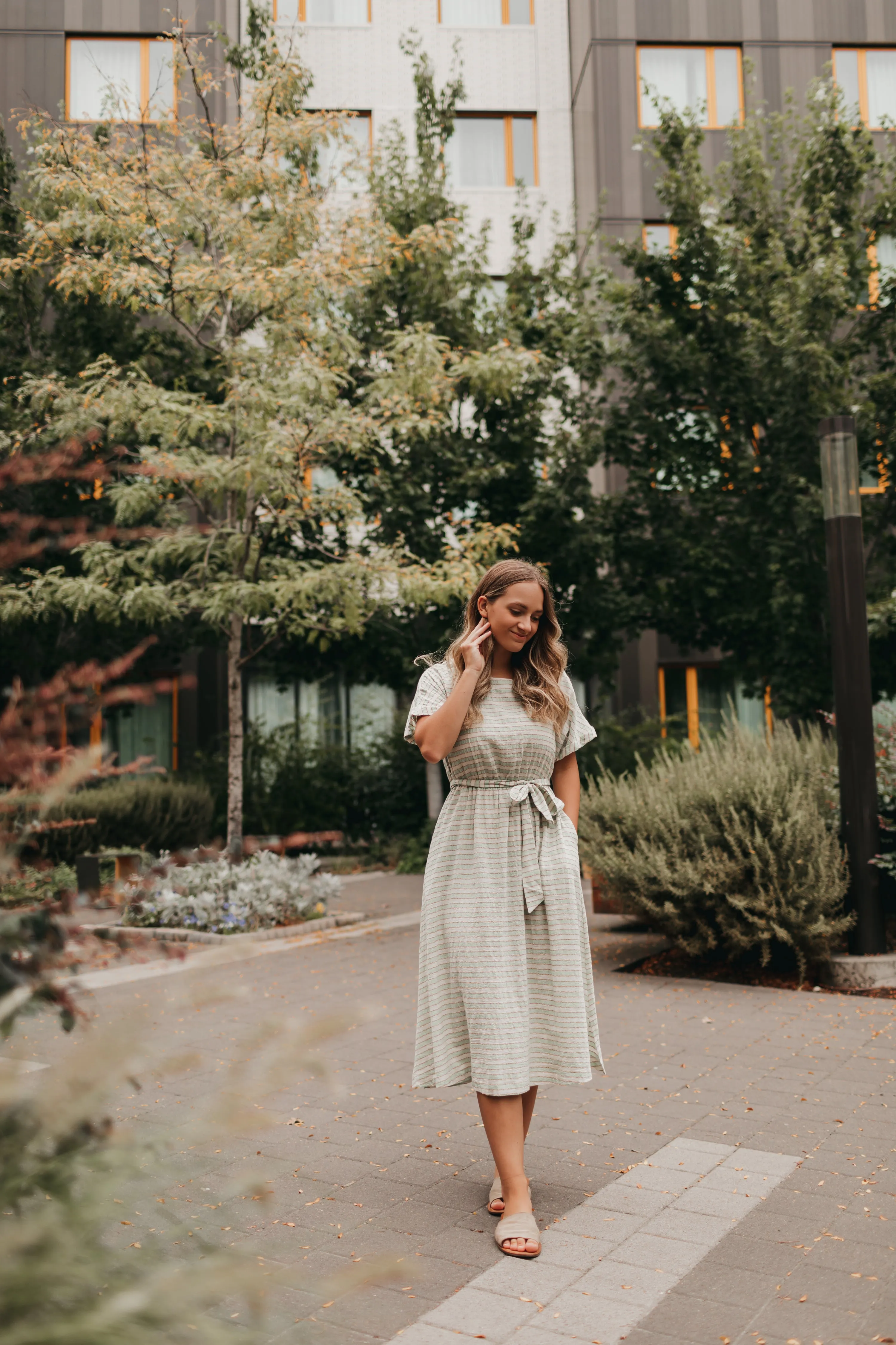 Eva Midi Dress in Sage