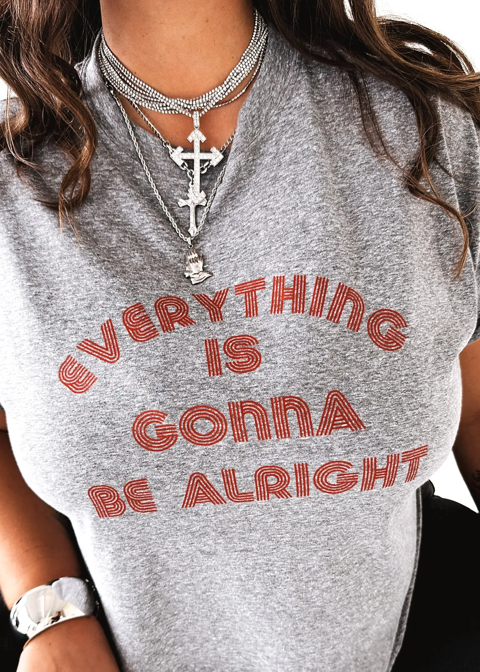 EVERYTHING IS GONNA BE ALRIGHT SIDE SLIT TEE