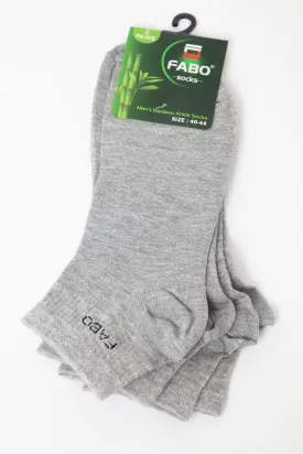 FB MEN'S BAMBOO ANKLE SOCKS 2PAIRS 1015B