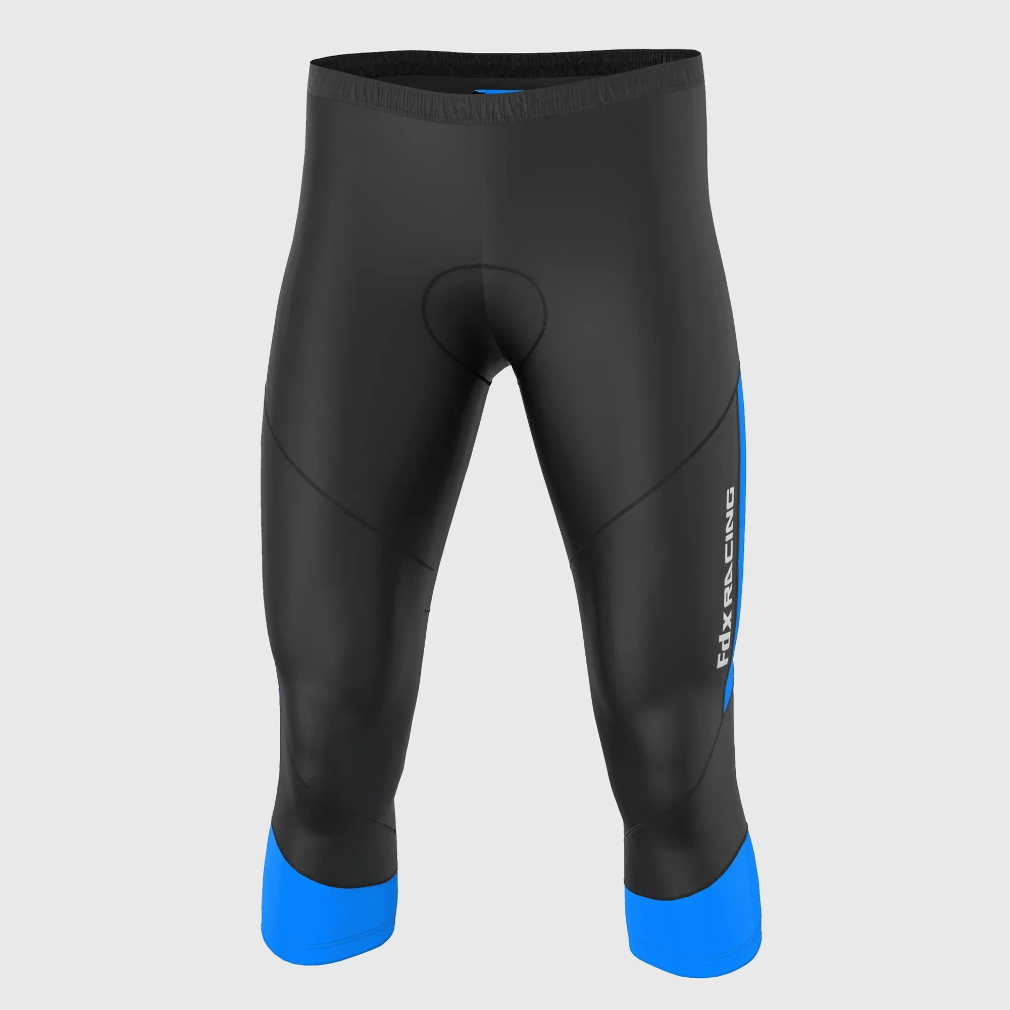 Fdx Gallop Blue Men's & Boy's 3/4 Gel Padded Cycling Shorts