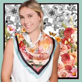 Florista Square Silk Scarf