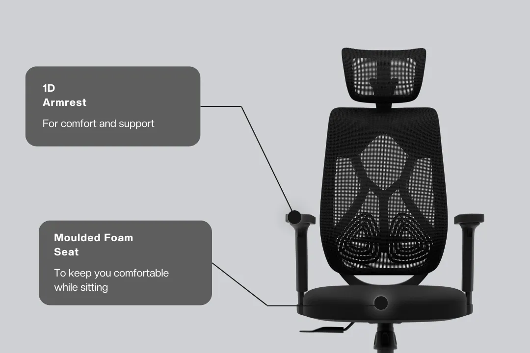 Green Soul Zodiac Lite High Back Mesh Office Chair