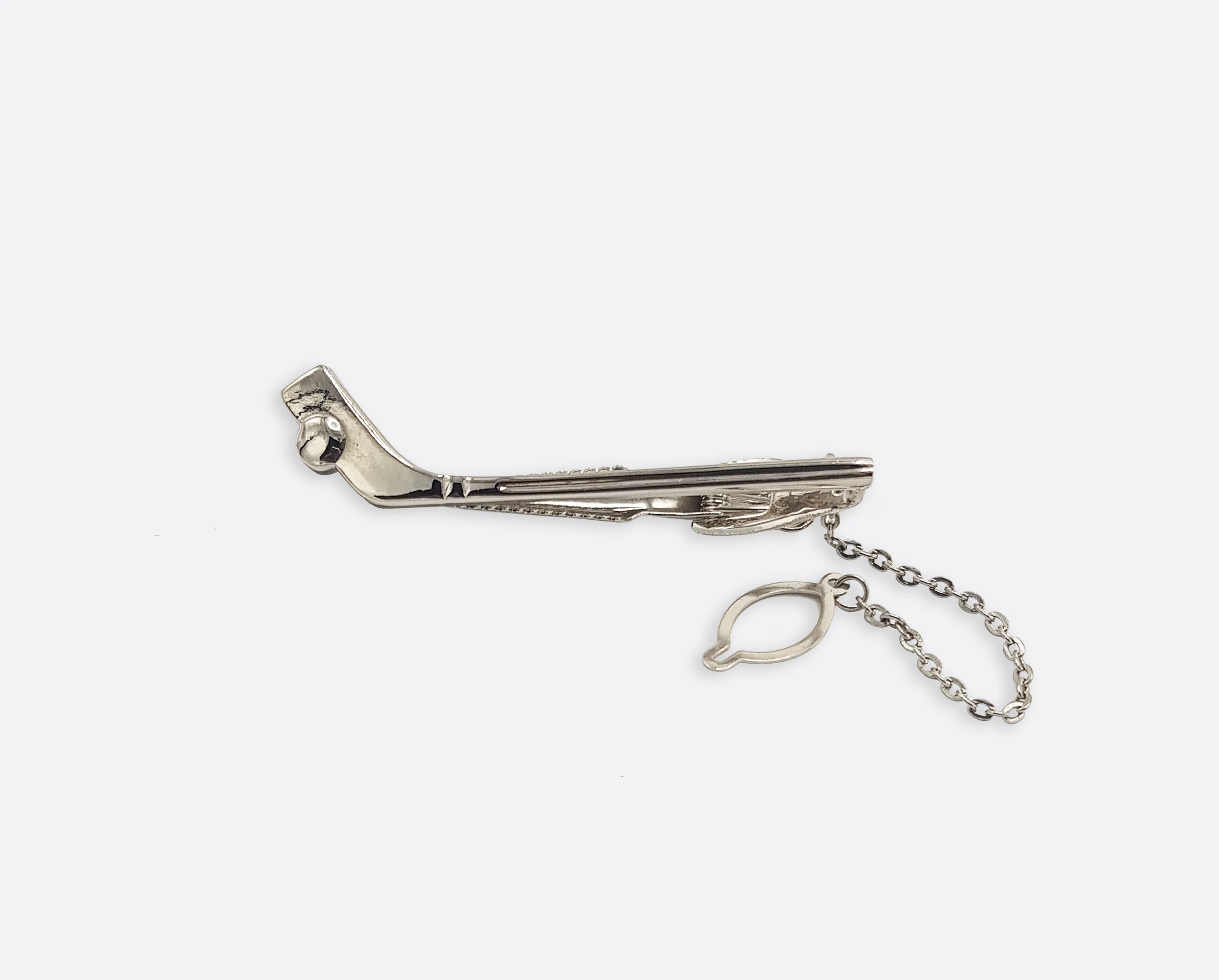 Ice Hockey Stick – Silver Tie Clip