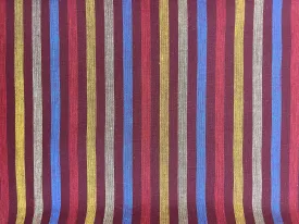 Italian Cotton Stripe: Red, Yellow, Blue