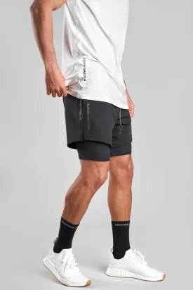 J011MI Recycled Nylon 2in1 Sporty Shorts