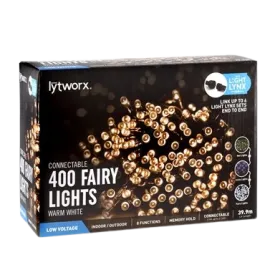 Lytworx 400 LED Warm White Connectable Party Fairy Lights