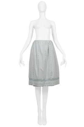 MARGIELA ARTISANAL EYELET SKIRT 2004