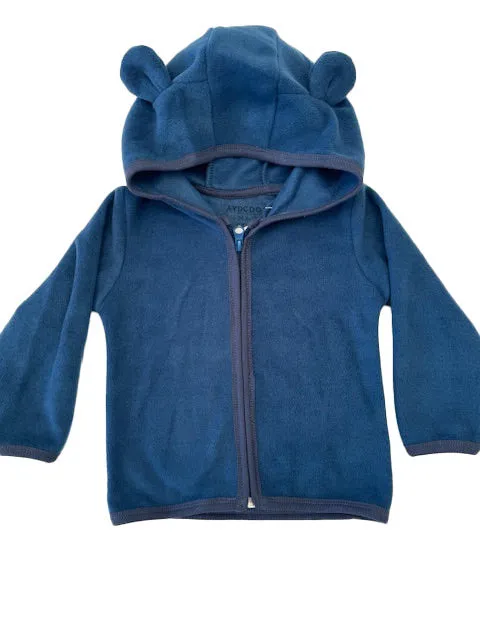 Newborn & Toddler Hoodie Polar Fleece Jackets with Ears for Little Boys & Girls