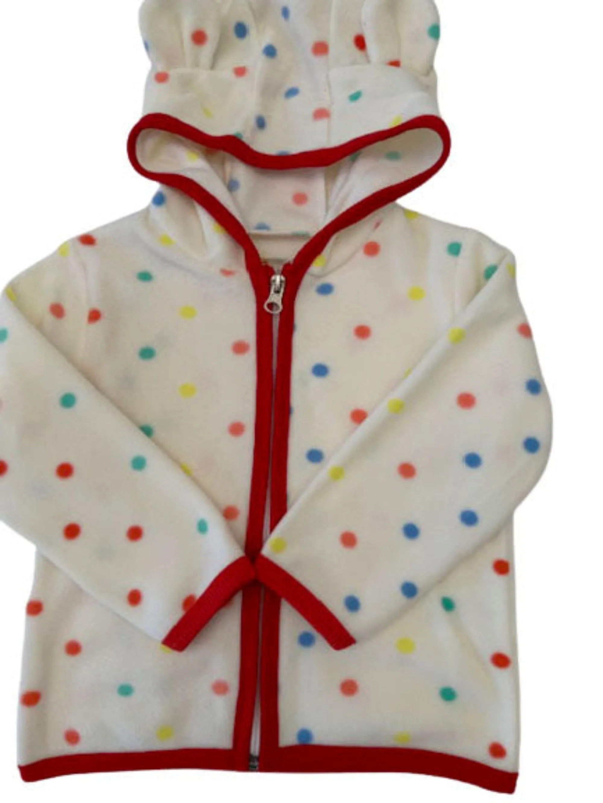 Newborn & Toddler Hoodie Polar Fleece Jackets with Ears for Little Boys & Girls