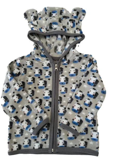 Newborn & Toddler Hoodie Polar Fleece Jackets with Ears for Little Boys & Girls