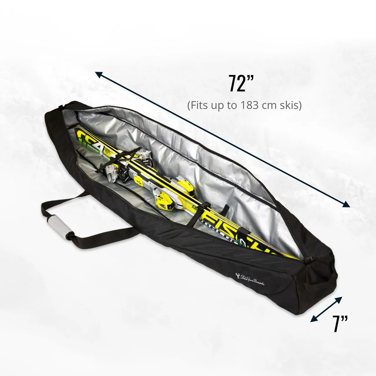 OUTLET | Mountain Essential Ski Travel Bag Holds Single Pair of Skis