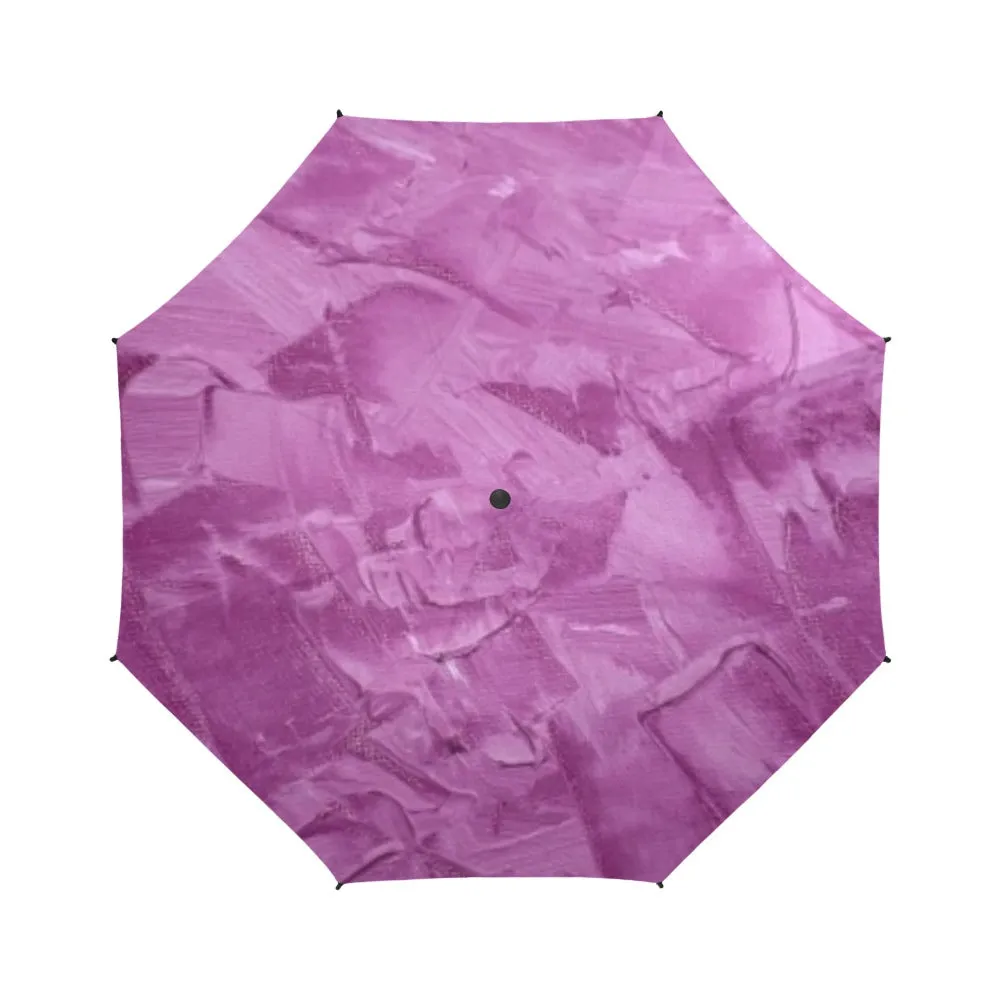 Purple Umbrella Semi-Automatic Foldable Umbrella (Model U05)