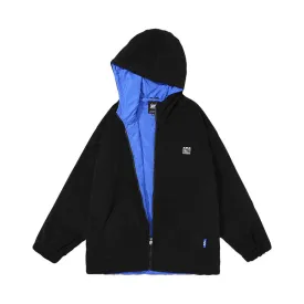 Simple style TV machine embroidered corduroy corduroy hooded jacket