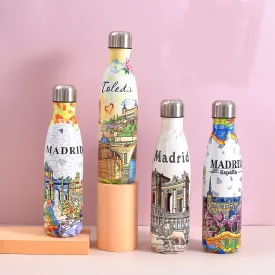 Spain, Madrid and Toledo heritage design Water bottle.(500mL)