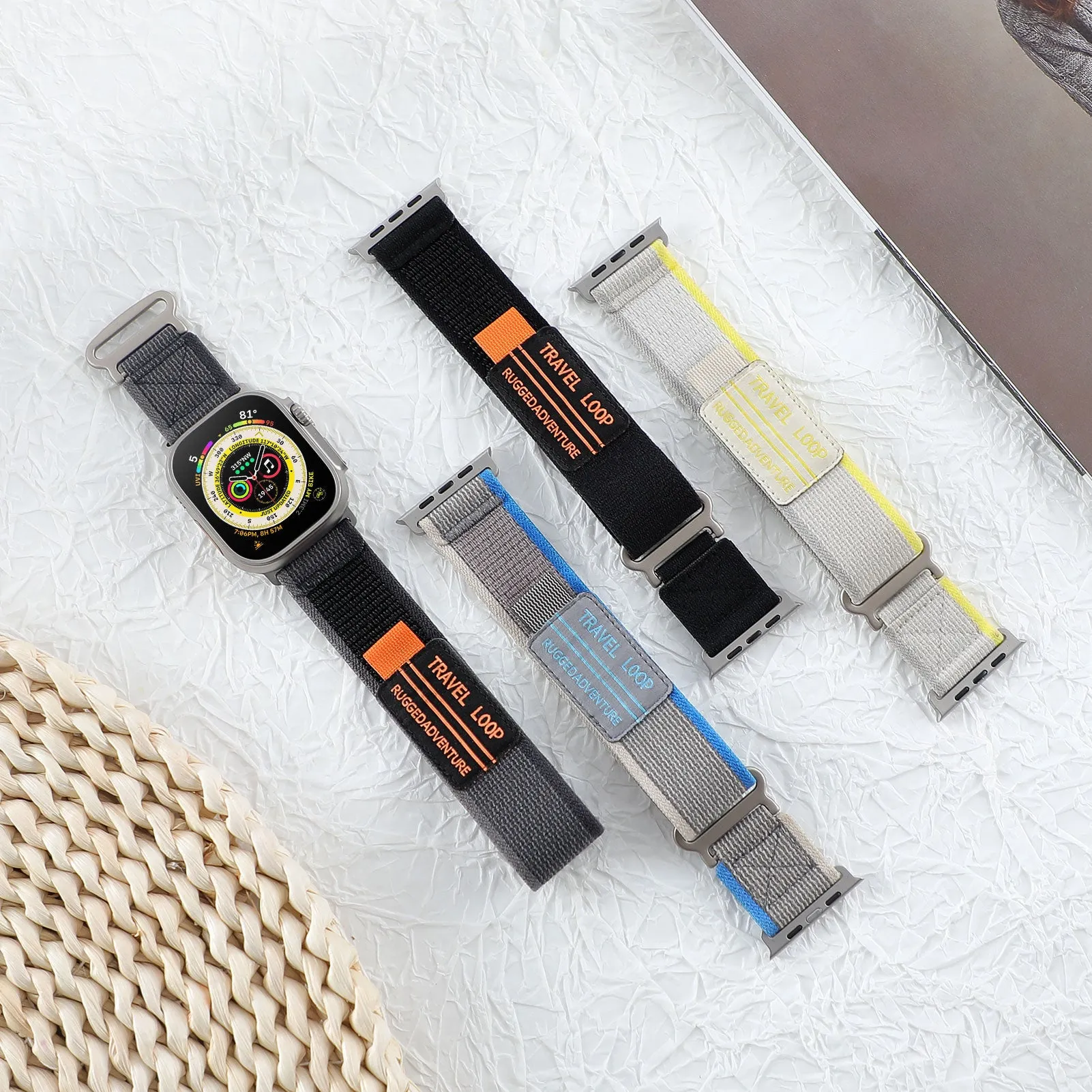 Travel Velcro Nylon Band for Apple Watch