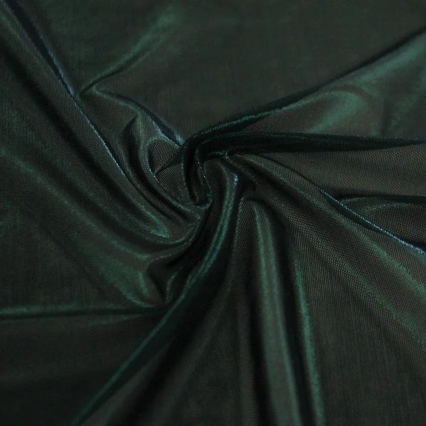 Ultrasheen Foiled Power Mesh Fabric | Blue Moon Fabrics