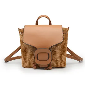 Woven Backpack – Stylish Holiday & School Shoulder Bag